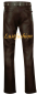Preview: Design Lederhose dunkelbraun W36 L34